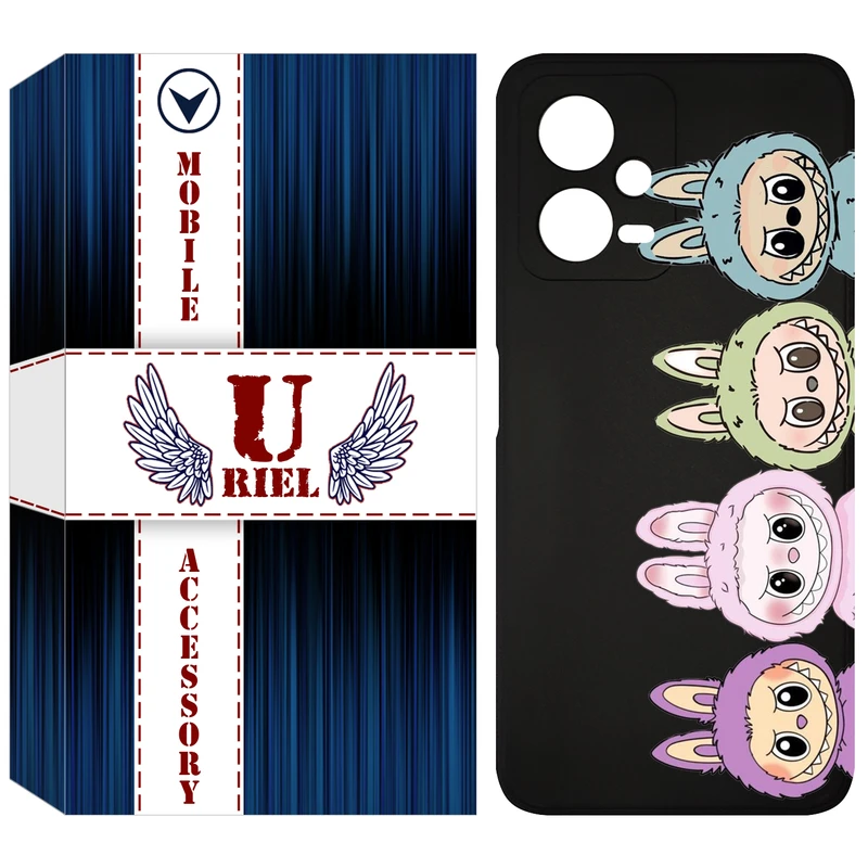 کاور یوریل مدل KSH کد 101 طرح عروسک لبوبو مناسب برای گوشی موبایل شیائومی Poco X5 / Redmi Note 12 5G