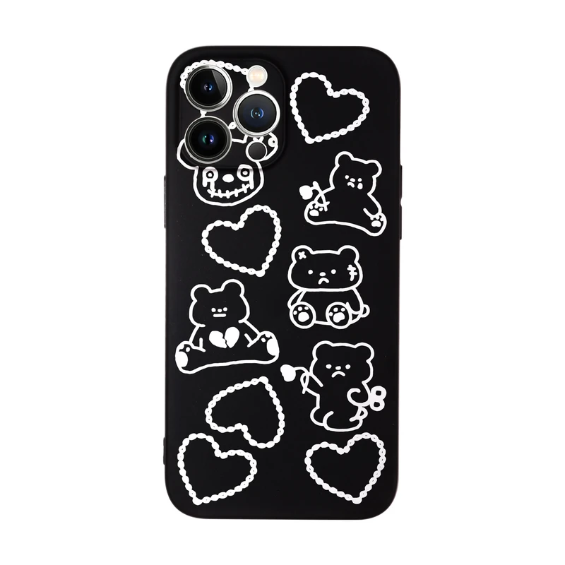 کاور قاب گارد طرح خرس و قلب کد f6615 مناسب برای گوشی موبایل اپل iphone 13 Pro