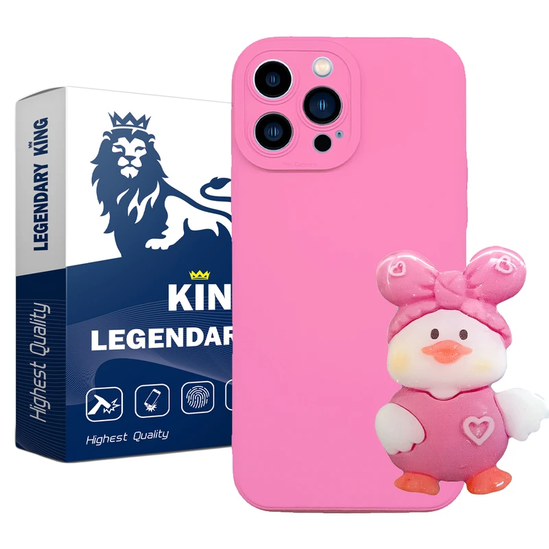 کاور لاین کینگ مدل jojeh مناسب برای گوشی موبایل اپل IPhone 12 pro Max به همراه پایه نگهدارنده 