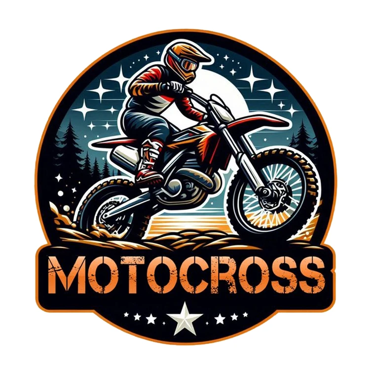 استیکر پارچه و لباس پاد آفرین مدل موتورسیکلت کد S483