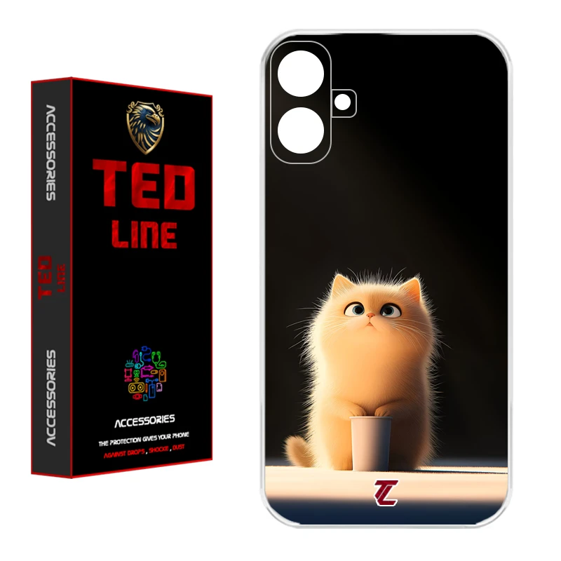 کاور تدلاین طرح گربه کد 1217 مناسب برای گوشی موبایل سامسونگ Galaxy A07