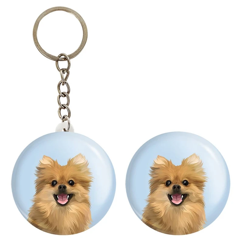 پیکسل خندالو مدل سگ کد 28272 به همراه جاکلیدی