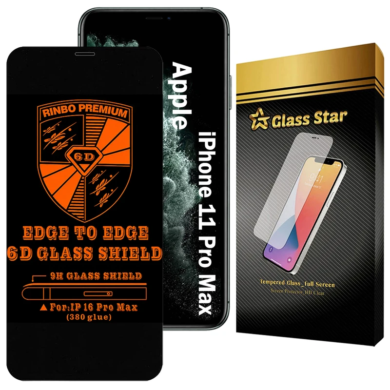 محافظ صفحه نمایش گلس استار مدل RINB200G مناسب برای گوشی موبایل اپل iPhone 11 Pro Max