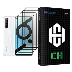 Ricomm CH Glass MIX004 Screen Protector For Realme 6i  Pack Of 4
