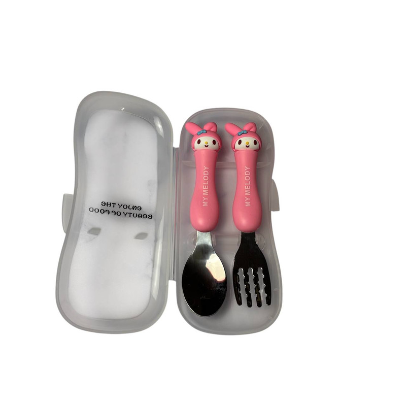 قاشق و چنگال کودک مدل عروسکی طرح ملودی 