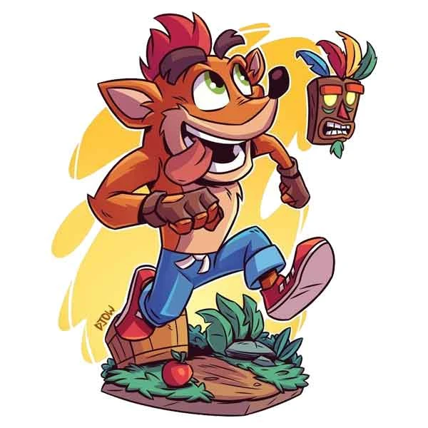 استیکر پارچه و لباس پاد آفرین مدل گیم کراش کد 174