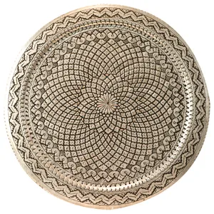 سینی قلمزنی مدل خورشیدی کد 60