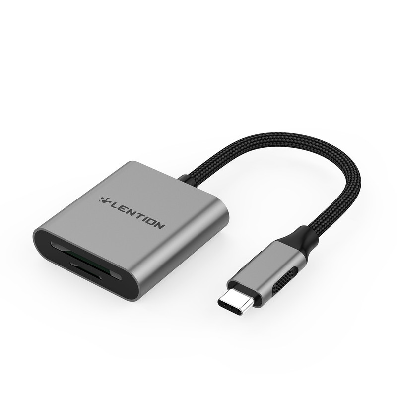 مبدل USB-C به SD/microSD لنشن مدل CB-TP-C8-SIL
