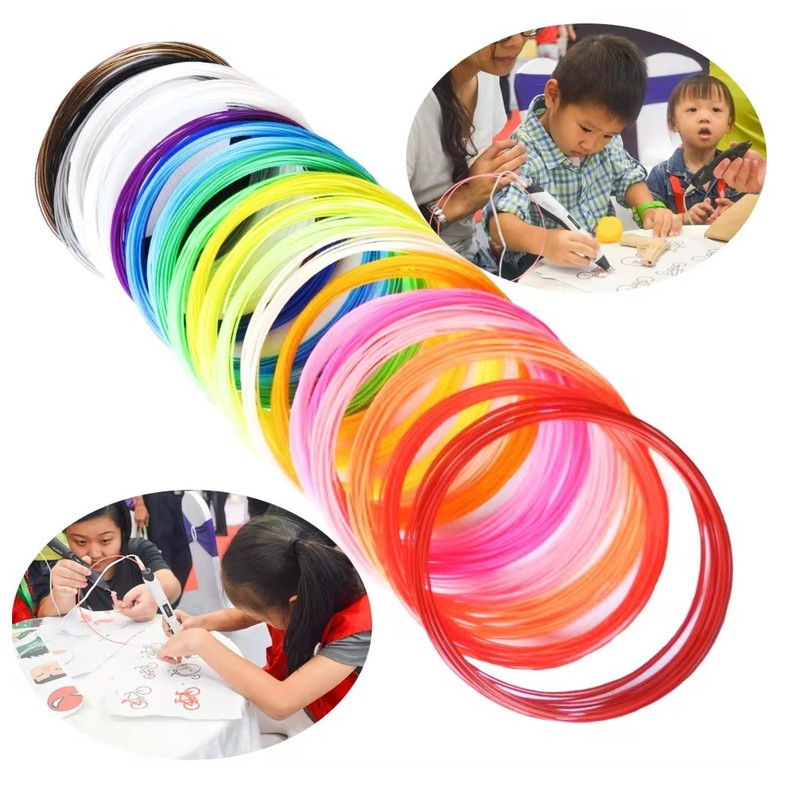 فیلامنت PLA SUNLU قلم طراحی سه بعدی مدل 10020 قطر 1.75 میلیمتر 330 گرم مجموعه 20 عددی