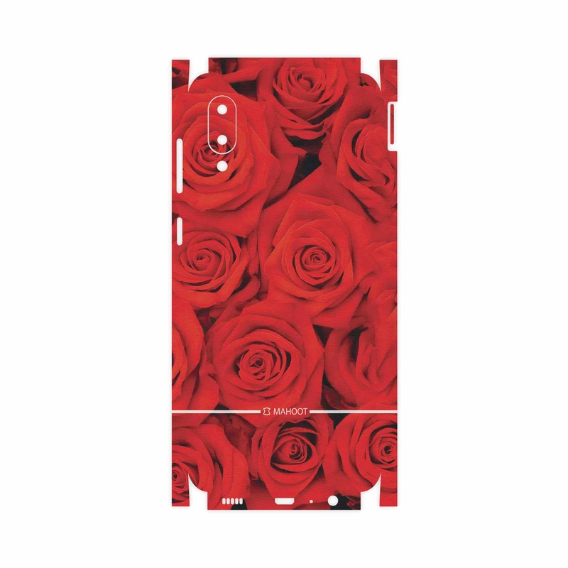 برچسب پوششی ماهوت مدل Red-Flower-FullSkin مناسب برای گوشی موبایل سامسونگ Galaxy M02