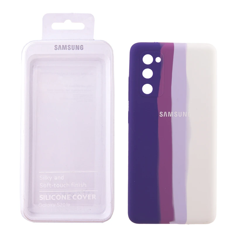 کاور طرح رنگین کمان مدل سیلیکون NO.1 مناسب برای گوشی موبایل سامسونگ Galaxy S20 FE