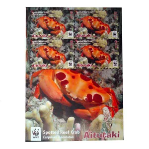 تمبر یادگاری مدل خرچنگ کد bc-1101 بسته 4 عددی