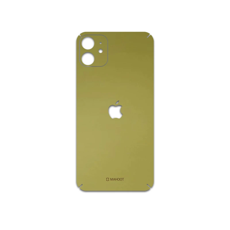 برچسب پوششی ماهوت مدل Matte-Gold مناسب برای گوشی موبایل اپل iPhone 11