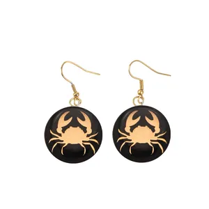 گوشواره طلا 24 عیار زنانه مدل آلتین هنر طرح تیر کد 100044M