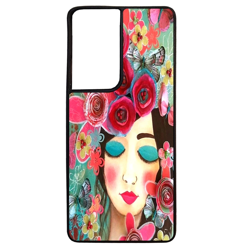 کاور گالری وبفر طرح دختر مناسب برای گوشی موبایل سامسونگ galaxy s21 ultra