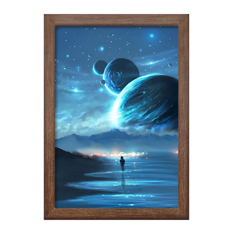 تابلو خندالو طرح کهکشان کد F12525