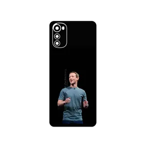 MAHOOT Mark_Zuckerberg Cover Sticker for Motorola Moto E32s