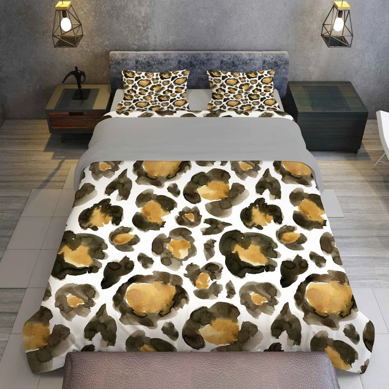 سرویس روتختی مدل پلنگی TXY137 تک نفره 5 تکه