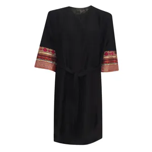 مانتو زنانه مدل بابوس و آستین سوزندوزی tm-2712