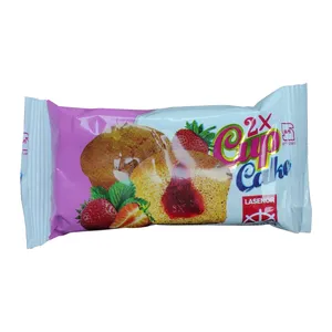 کاپ کیک 2 قلو مغزدار لاسنور - 40 گرم بسته 48 عددی
