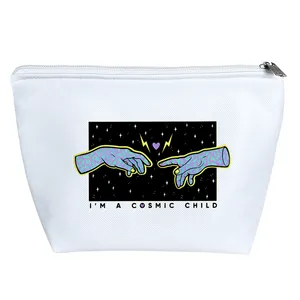 کیف لوازم آرایش دخترانه خندالو مدل آفرینش آدم کهکشانی کد 10237