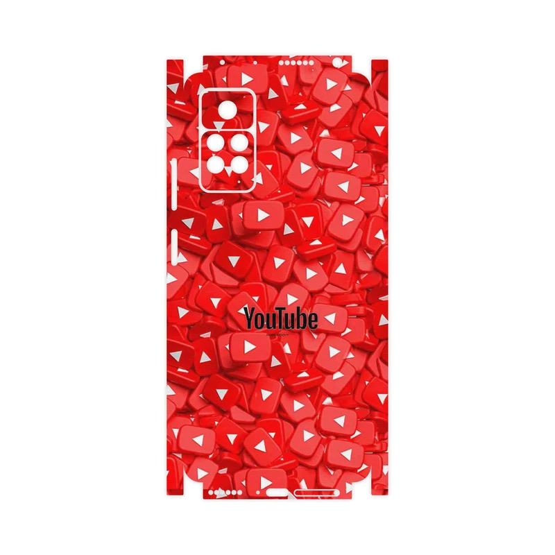 برچسب پوششی ماهوت مدل Youtube-FullSkin مناسب برای گوشی موبایل شیائومی Redmi Note 11 Pro 5G