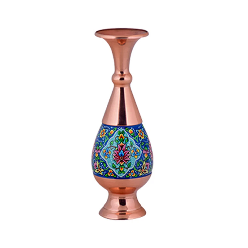 گلدان مسی هنرلوکس طرح نقاشی مدل PG20