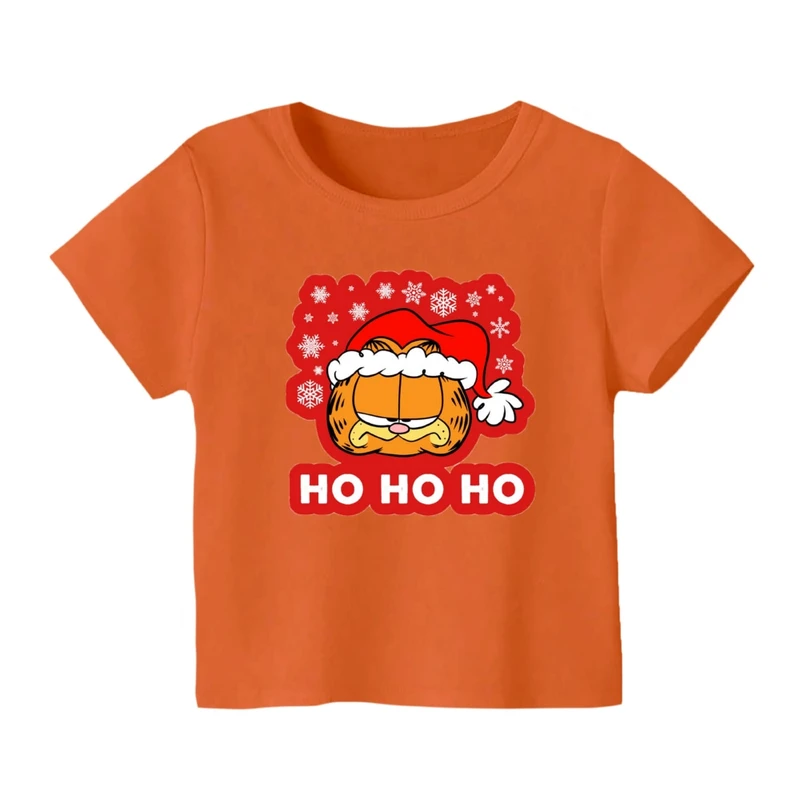 تی شرت آستین کوتاه بچگانه مدل گارفیلد کریسمس