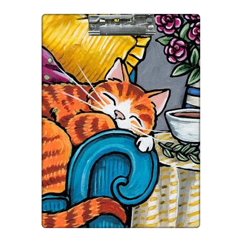 تخته شاسی طرح گربه روی مبل راحتی کد  9780724 سایز A4