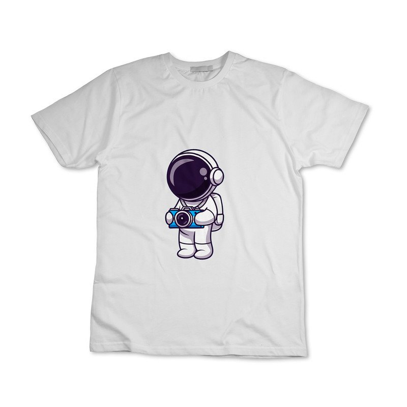 تی شرت آستین کوتاه زنانه مدل فضانورد عکاس کد 01