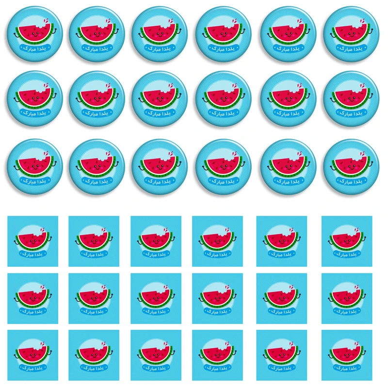 پیکسل مدل شب یلدا کد AA133 به همراه استیکر مجموعه 36 عددی
