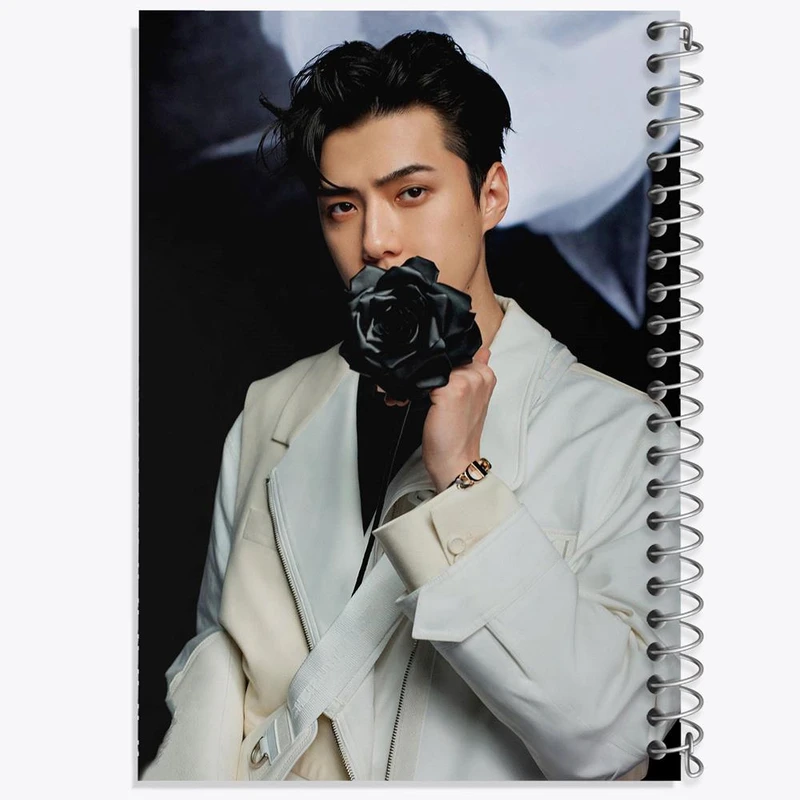 دفتر مشق 50 برگ خندالو مدل سهون گروه اکسو EXO کد 13468