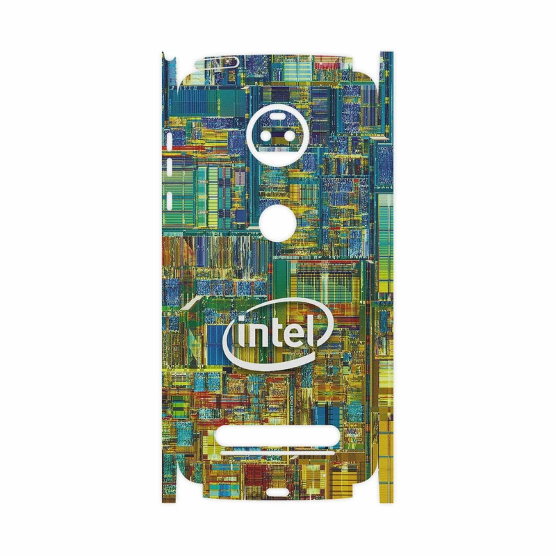 برچسب پوششی ماهوت مدل Intel Brand-FullSkin مناسب برای گوشی موبایل موتورولا Moto Z2 Force