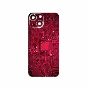 MAHOOT Red-Printed-Circuit-Board Cover Sticker for Apple iPhone 13 Mini