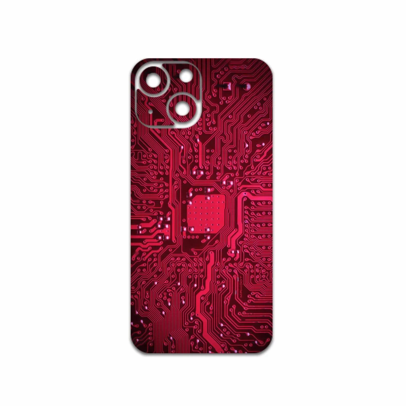 برچسب پوششی ماهوت مدل Red-Printed-Circuit-Board مناسب برای گوشی موبایل اپل iPhone 13 Mini