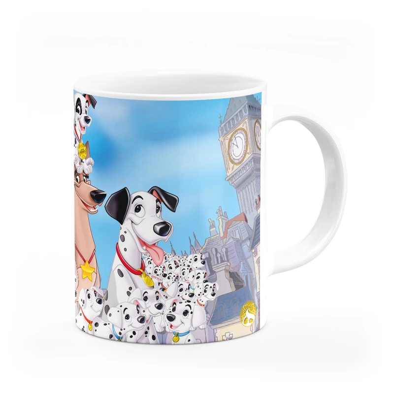 ماگ هومرو طرح انیمیشن صد و یک سگ خالدار مدل MG3129