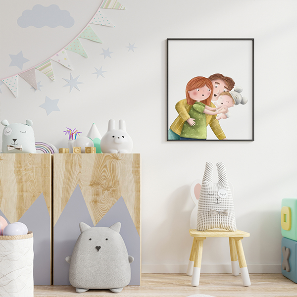 استیکر و تابلو کودک و نوزاد کد K-100