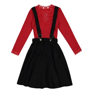 ست بلوز و سارافون دخترانه مدل S-01