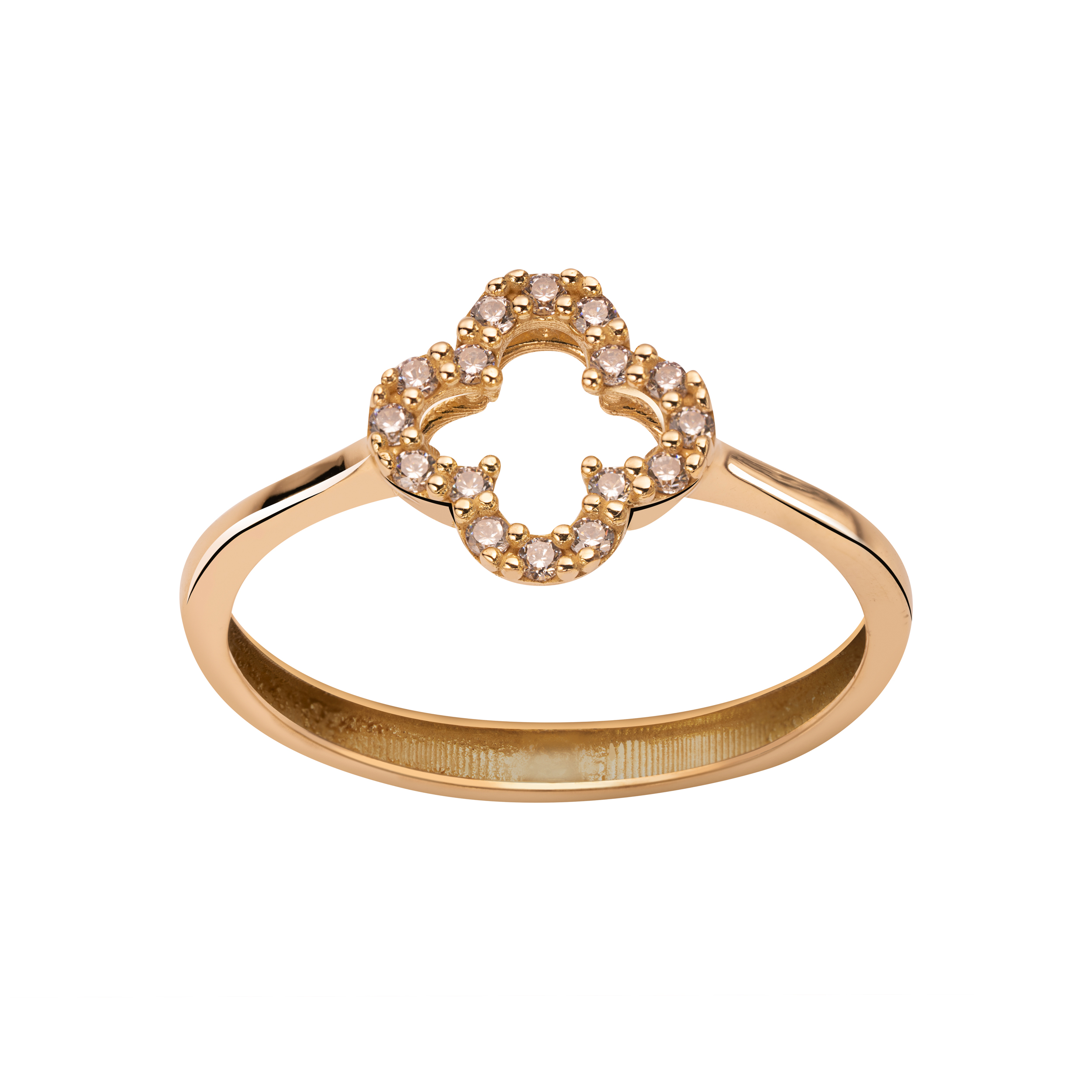 انگشتر طلا 18 عیار زنانه جواهری سون مدل 3249