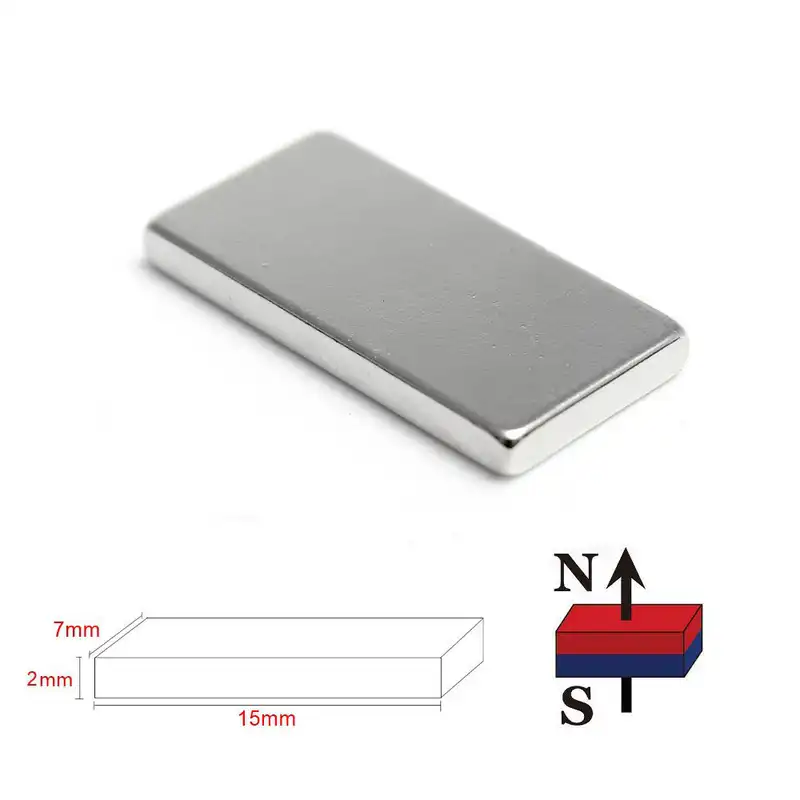آهن ربا مدل نئودیمیوم بلوک S15x7x2mm بسته 10 عددی