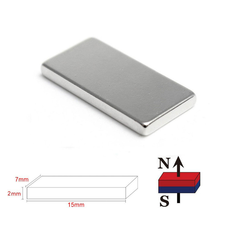 آهن ربا مدل نئودیمیوم بلوک S15x7x2mm بسته 5 عددی