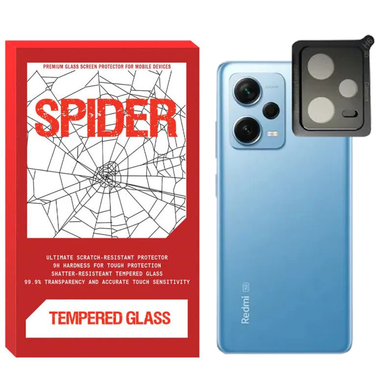 محافظ لنز دوربین اسپایدر مدل LNZ3D-S مناسب برای گوشی موبایل شیائومی Redmi Note 12 Pro