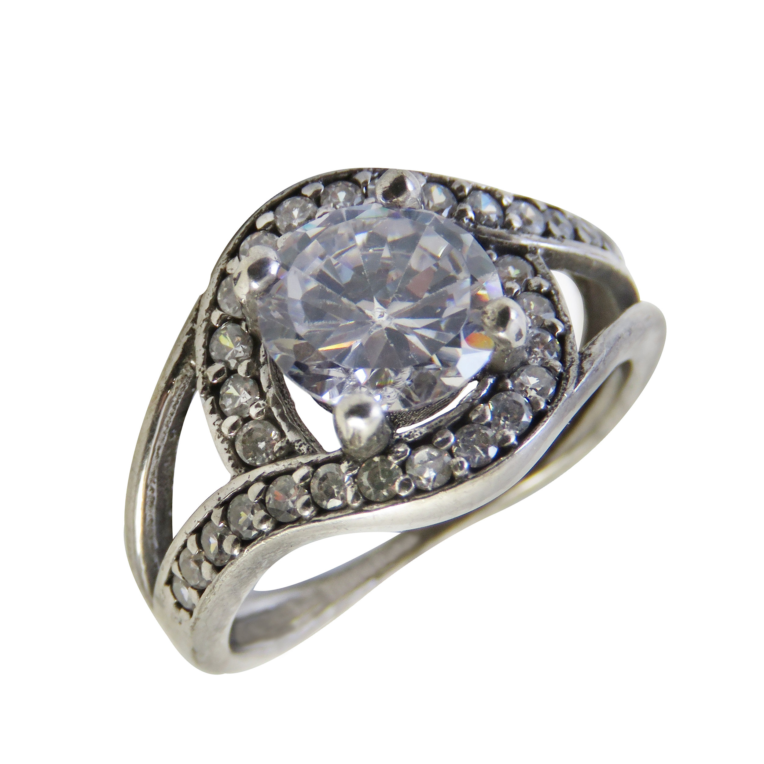 انگشتر نقره زنانه کد 2711