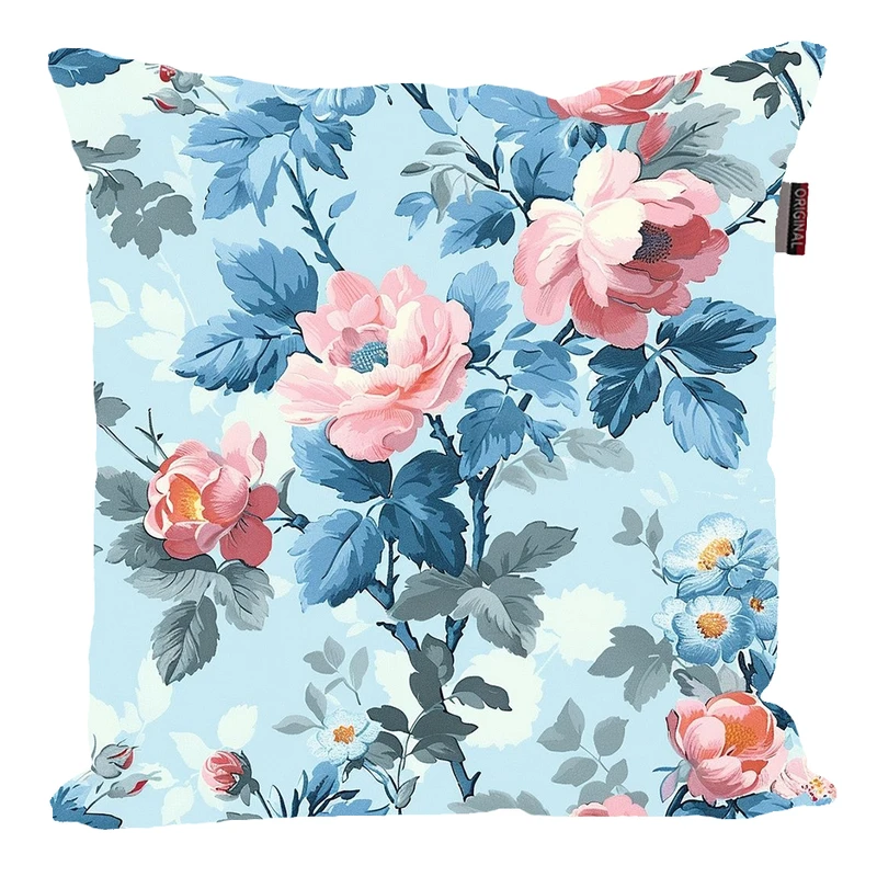 کوسن پاد آفرین مدل فانتزی طرح گل و برگ کد PK30630