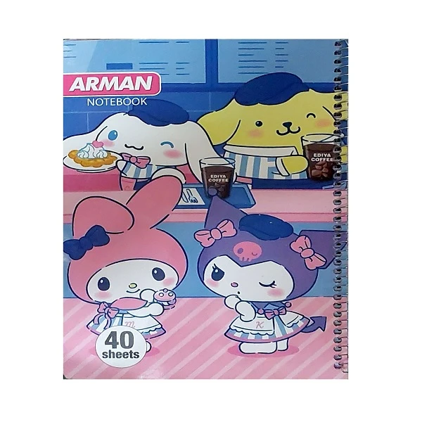 دفتر مشق 40 برگ آرمان کد 89