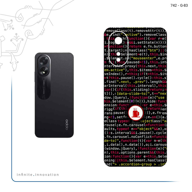 برچسب پوششی ماهوت مدل Programming 1 مناسب برای گوشی موبایل اپو A38