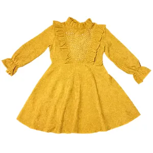 پیراهن دخترانه مدل مخمل کبریتی کد p001