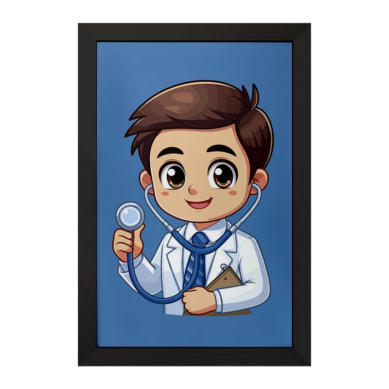 تابلو خندالو مدل پزشک و پرستار کودکانه کد 36491
