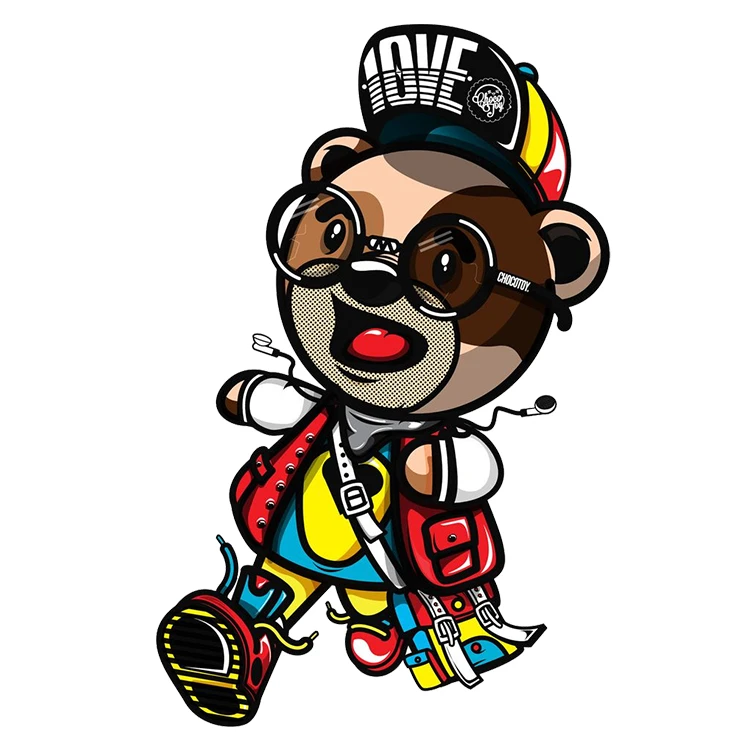 استیکر پارچه و لباس پاد آفرین مدل کارتونی کد S1816