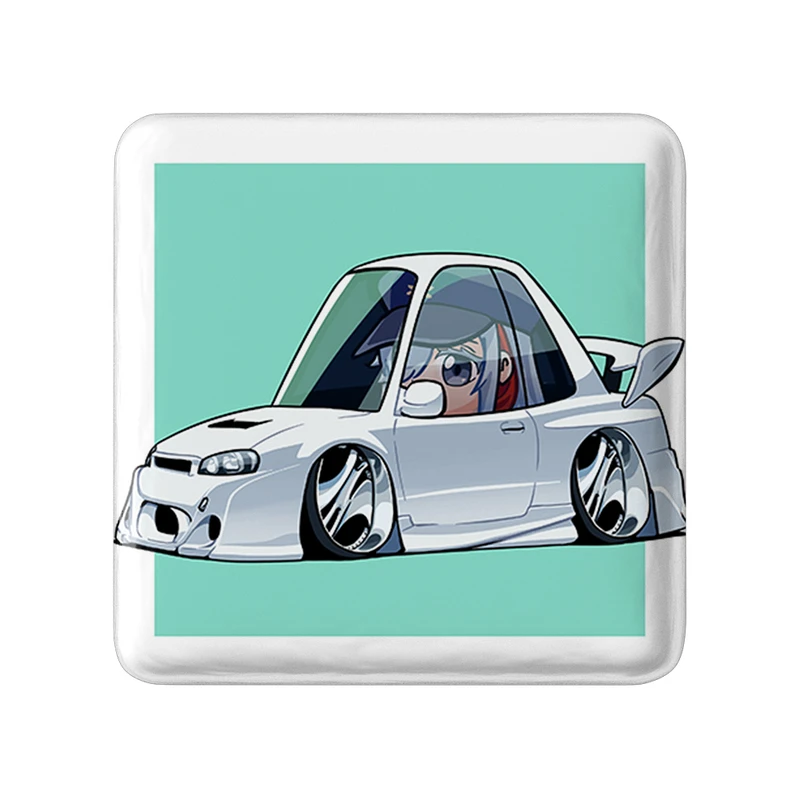 مگنت خندالو طرح میلیزه انیمه 86 مدل مربعی کد 33810